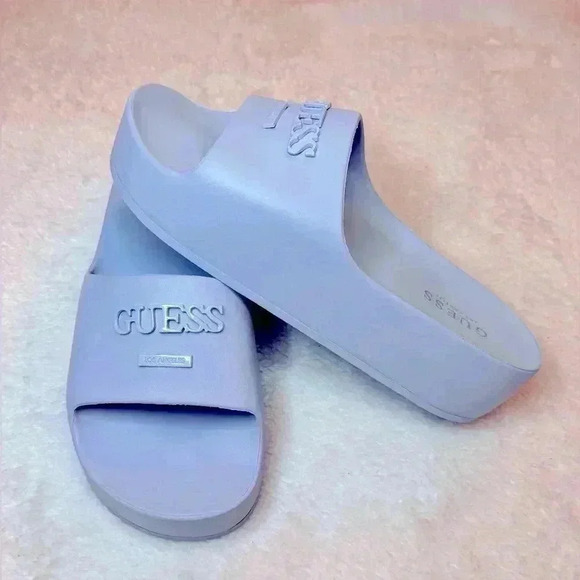 Guess Women’s Sky Blue  Fashion Slides - Picture 2 of 5